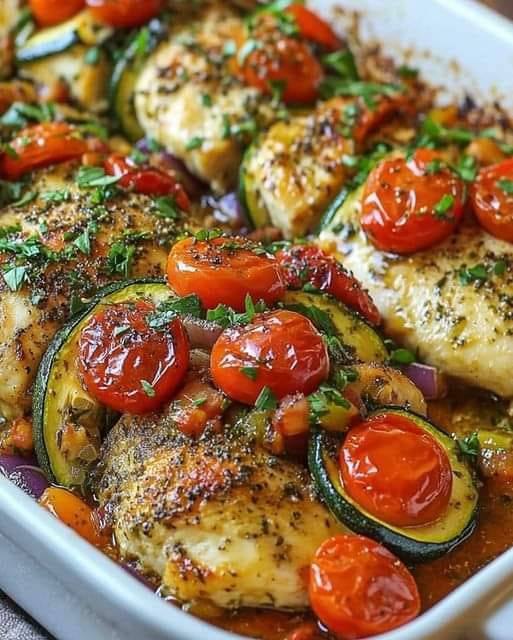 Mediterranean Chicken Zucchini Bake: A Flavorful and Healthy Dish