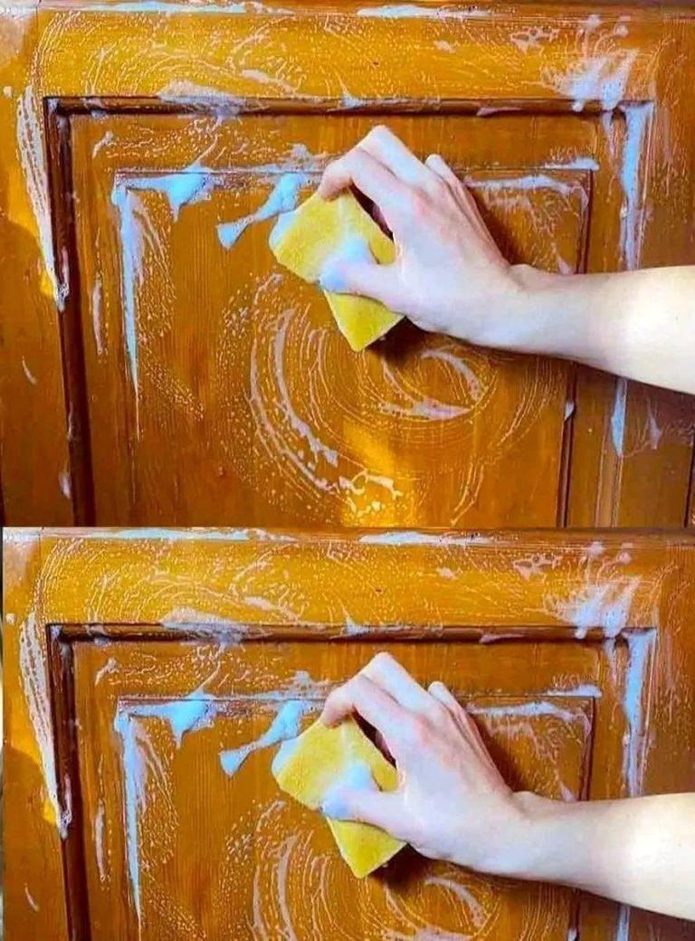 The genius trick to remove grease from kitchen cabinets