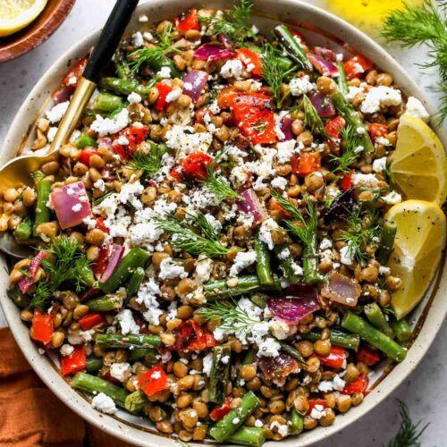 Gourmet lentil salad