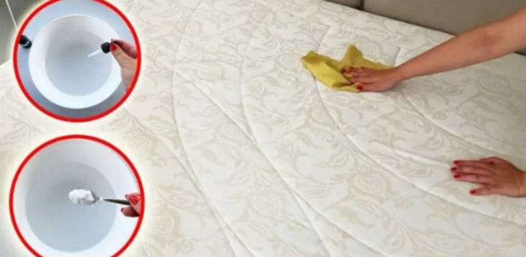 Say goodbye to stains on your mattress: with this method, it’s white again.