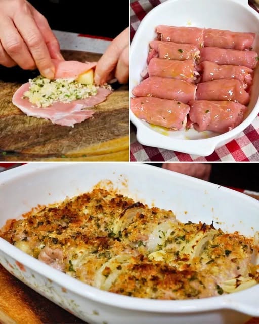 Gratinated pork loin rolls: the recipe for the second tasty cake