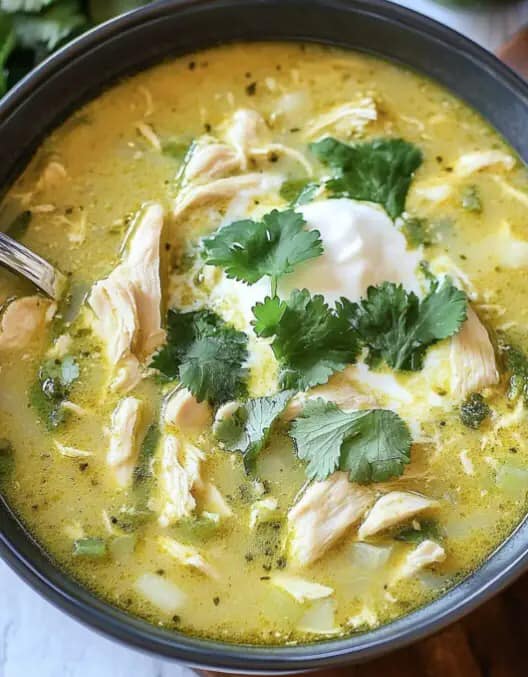 Keto Green Enchiladas Chicken Soup