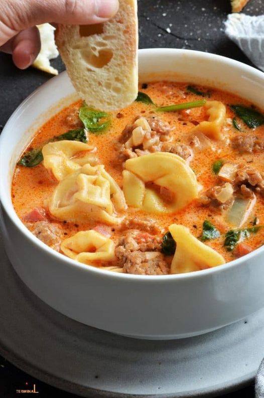 Instant Pot Tortellini Soup With Sausage