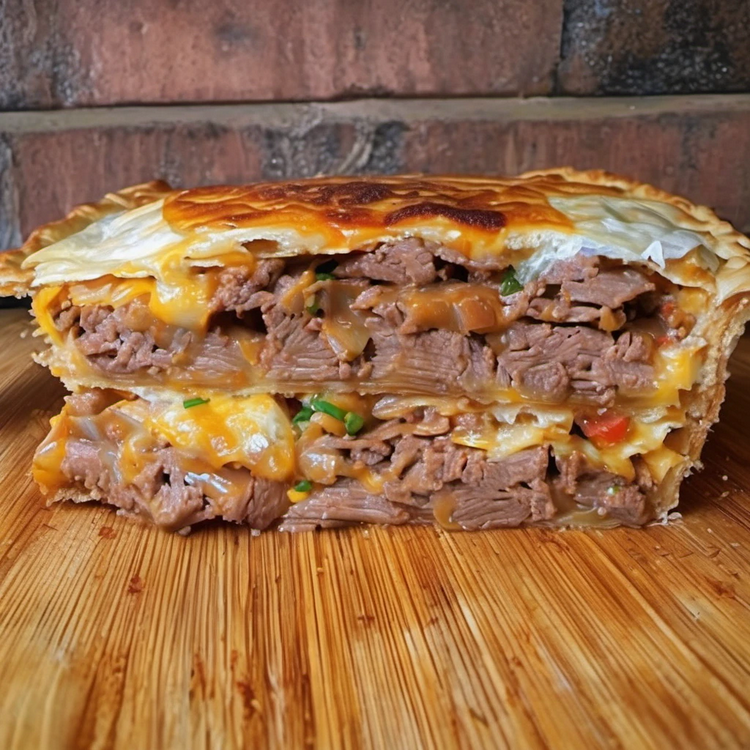 Spicy Beef Pie with Jalapeños and Cheese