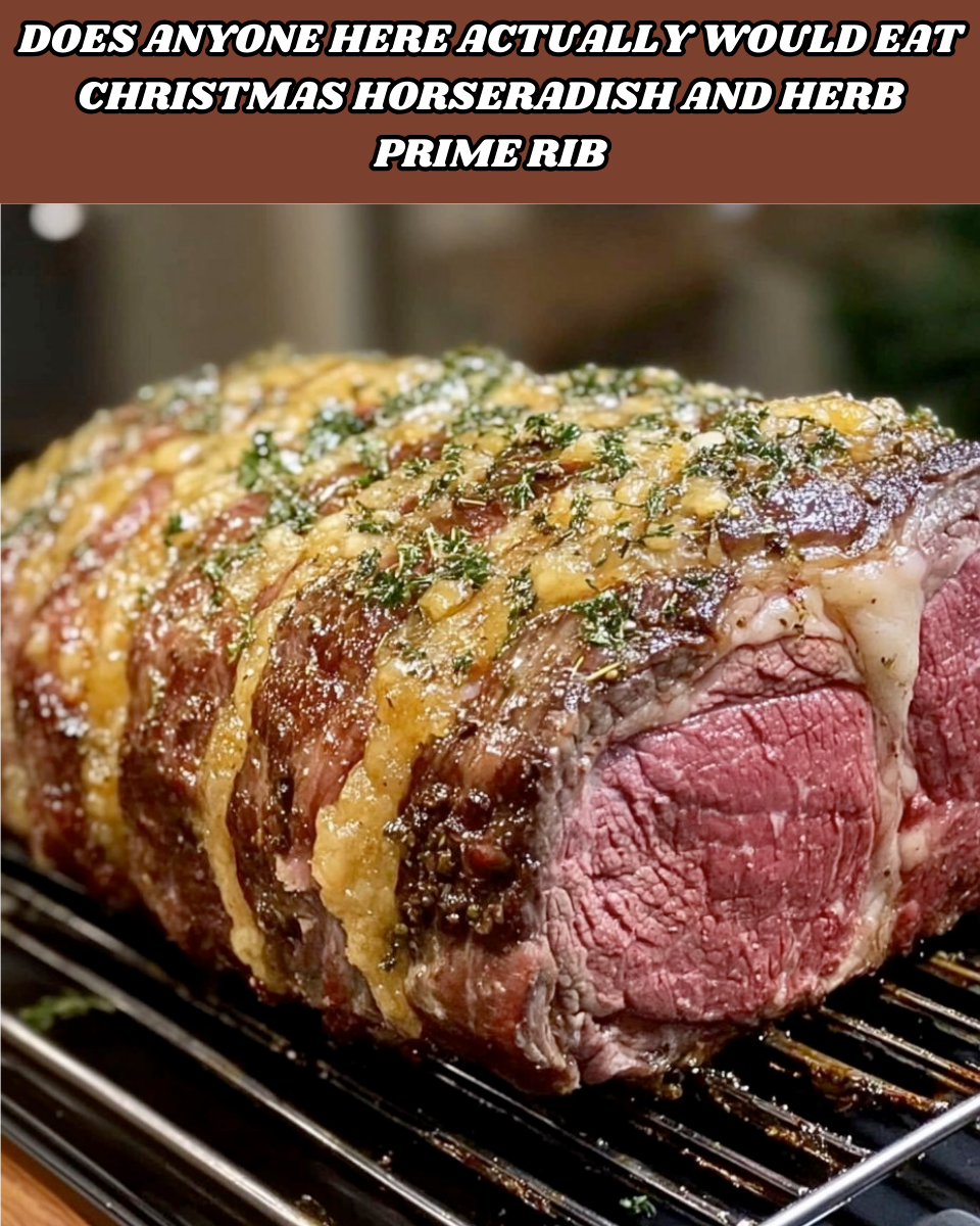 Christmas Horseradish and Herb Prime Rib