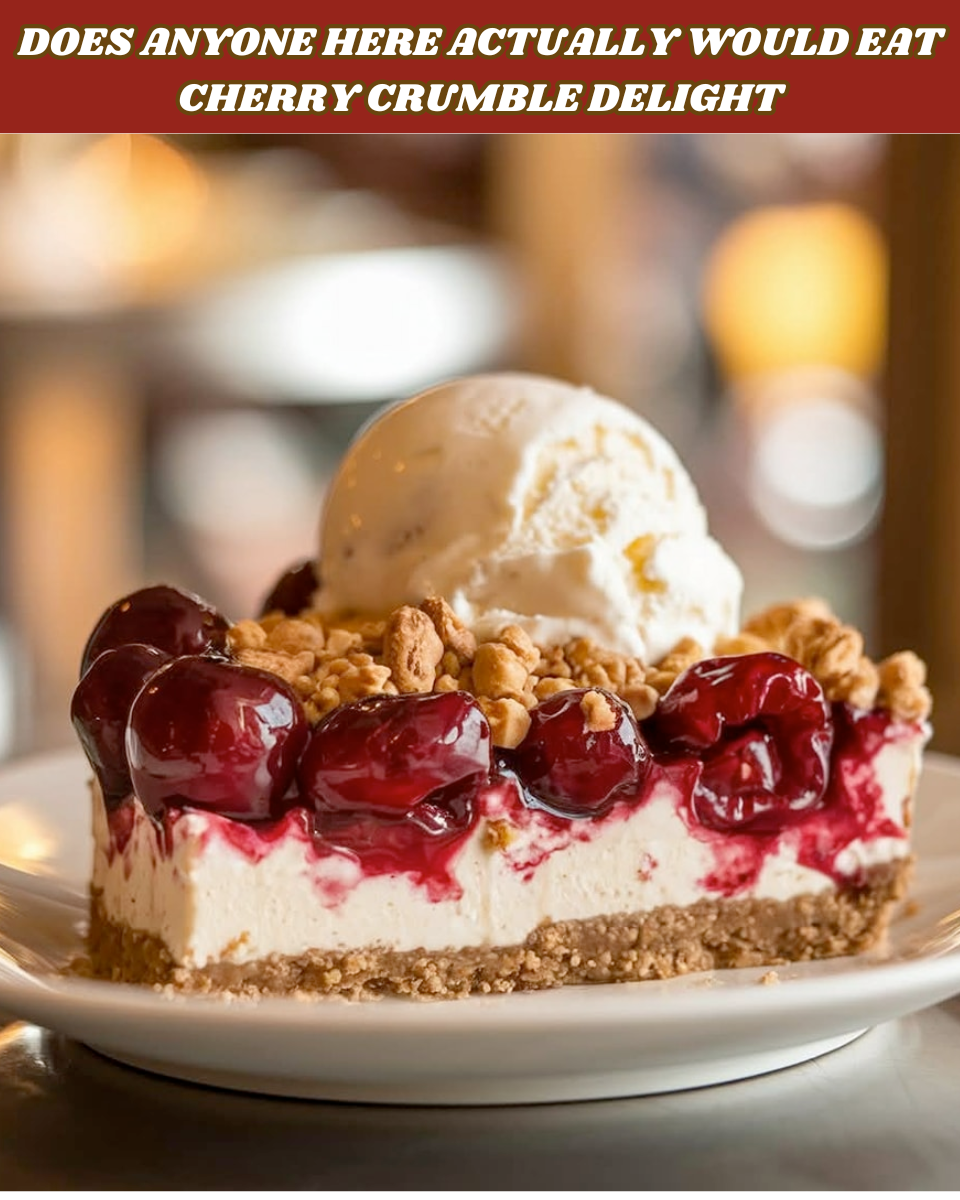 Luscious Cherry Crumble Delight