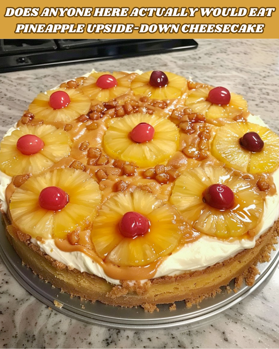 Pineapple Upside-Down Cheesecake