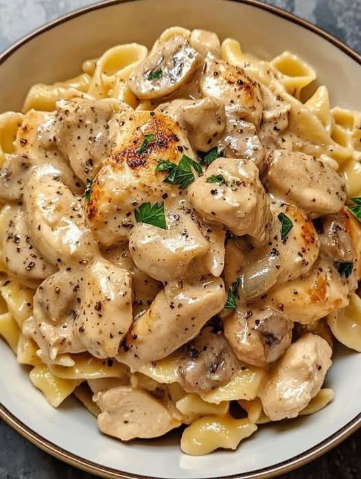 Creamy Chicken Marsala Pasta