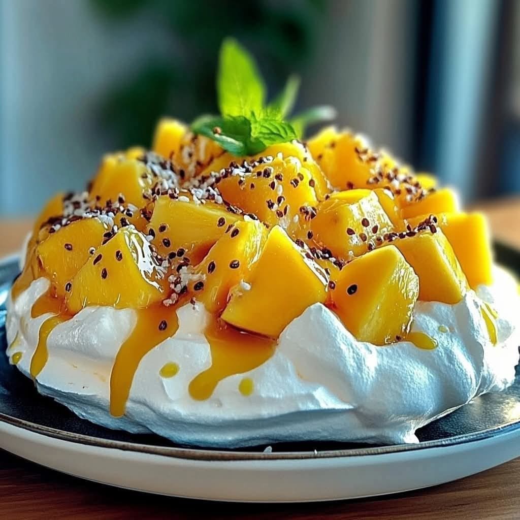 Mango Pavlova