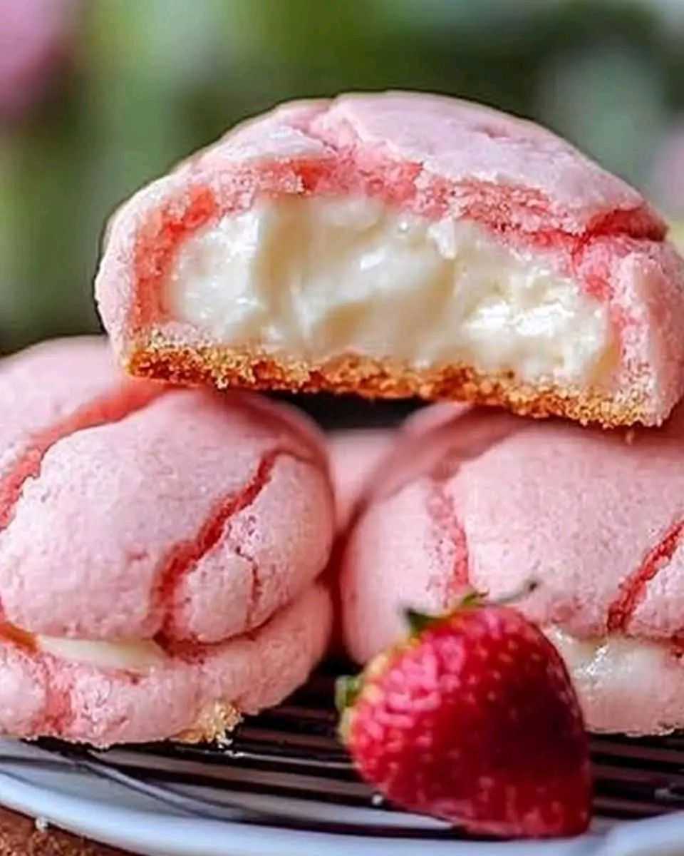 Strawberry Cheesecake Cookies