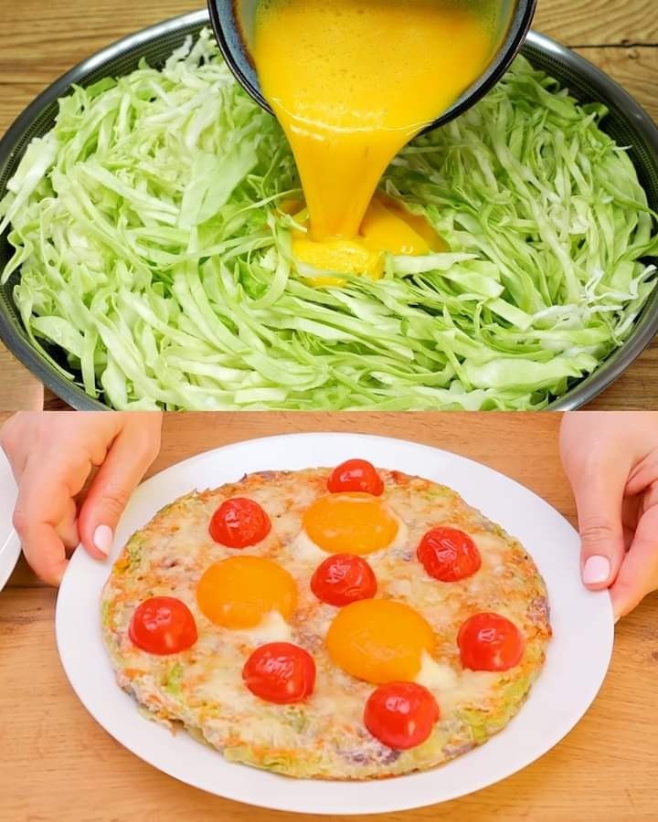 Cabbage, Carrot, and Egg Skillet