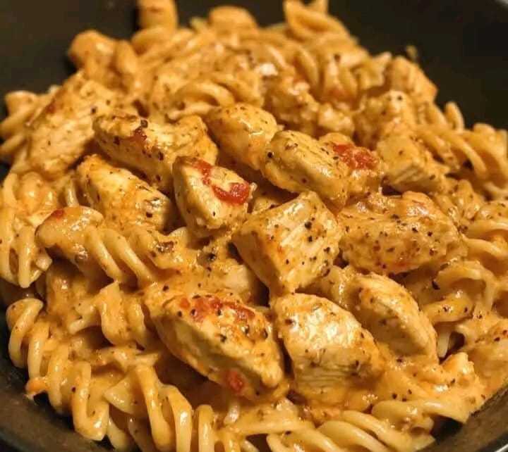 Cajun Cream Cheese Chicken Pasta Bake