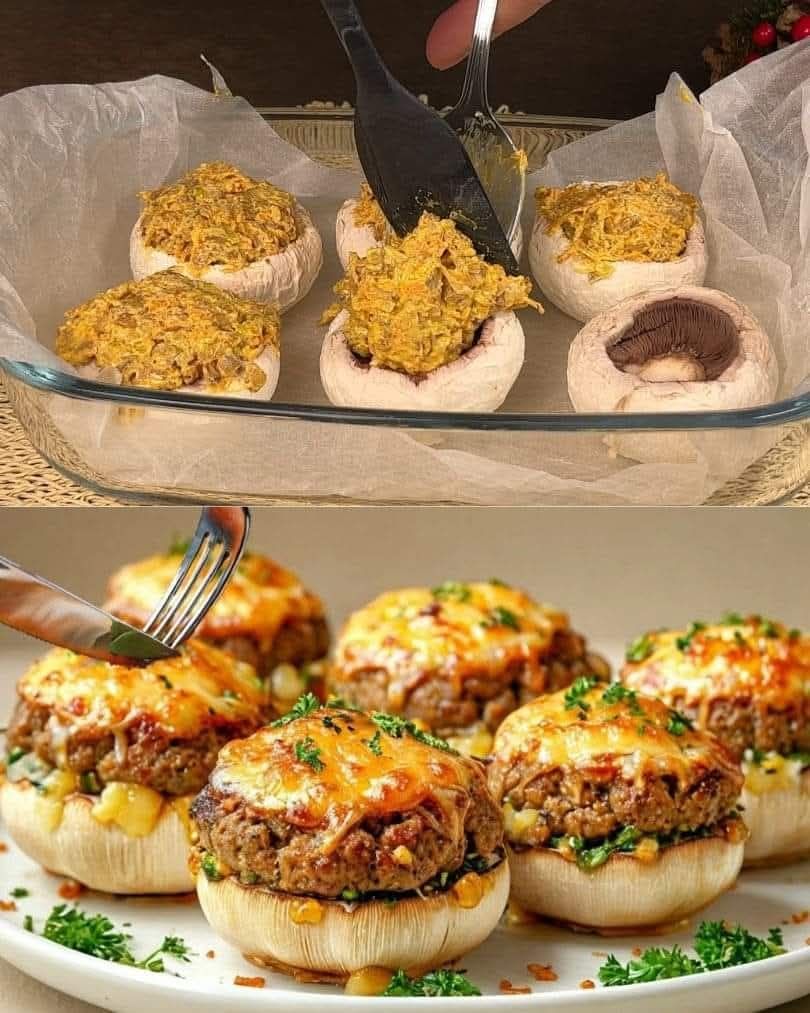 Stuffed Mushrooms with Ground Turkey and Mozzarella: A Delightful, Flavorful Dish