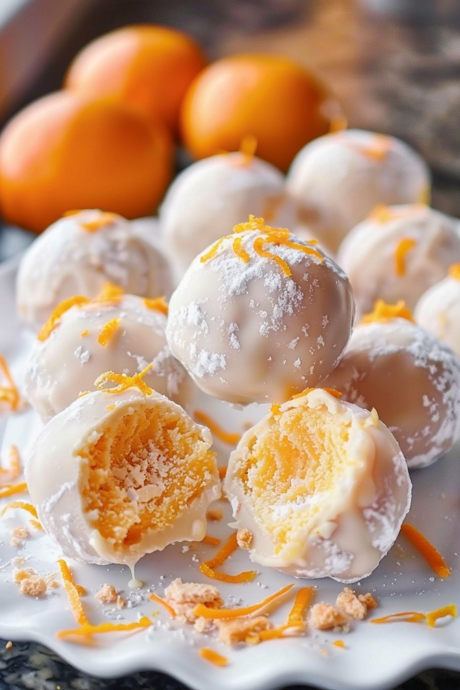 Orange Creamsicle Truffles