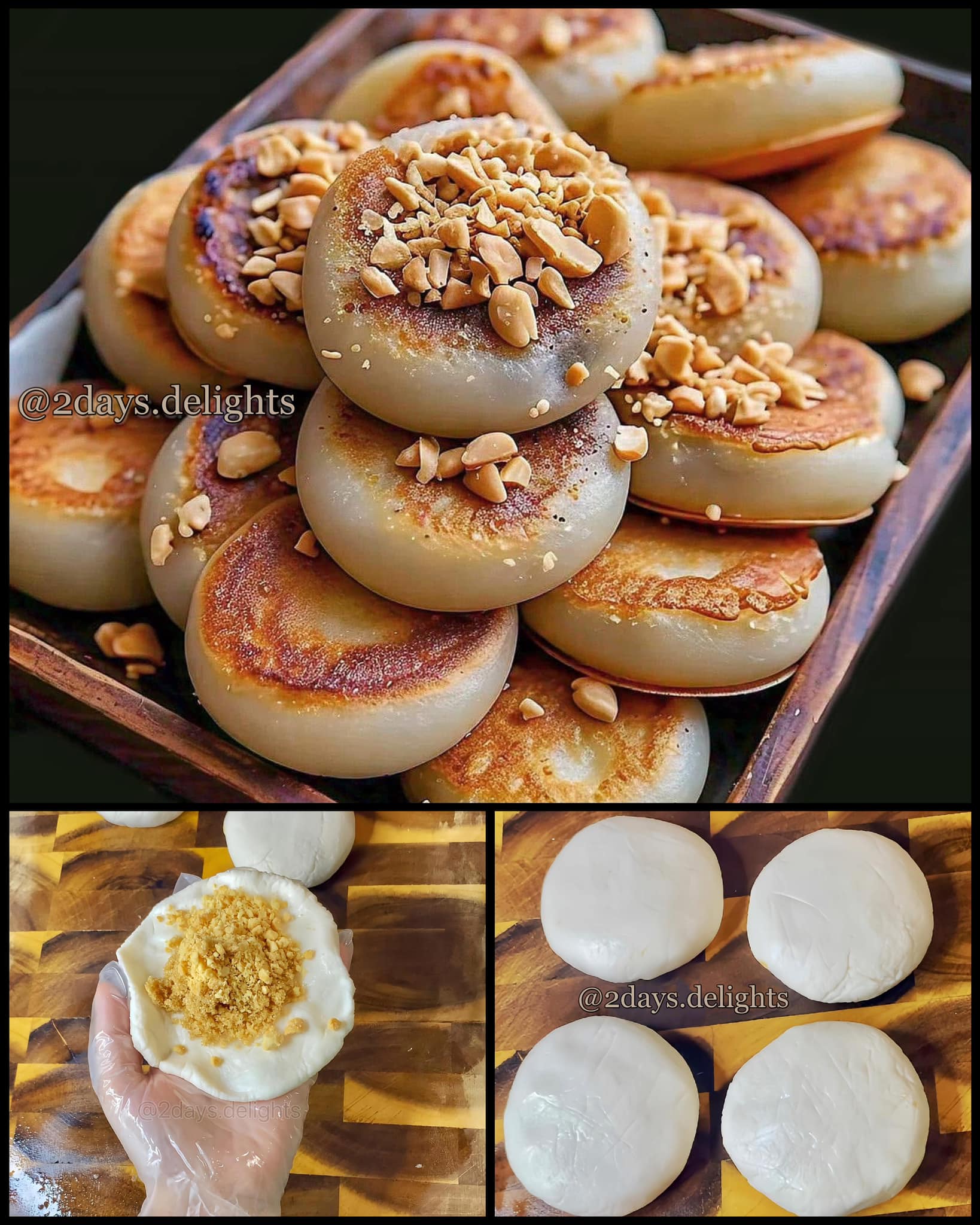 Chewy Mochi Pancakes