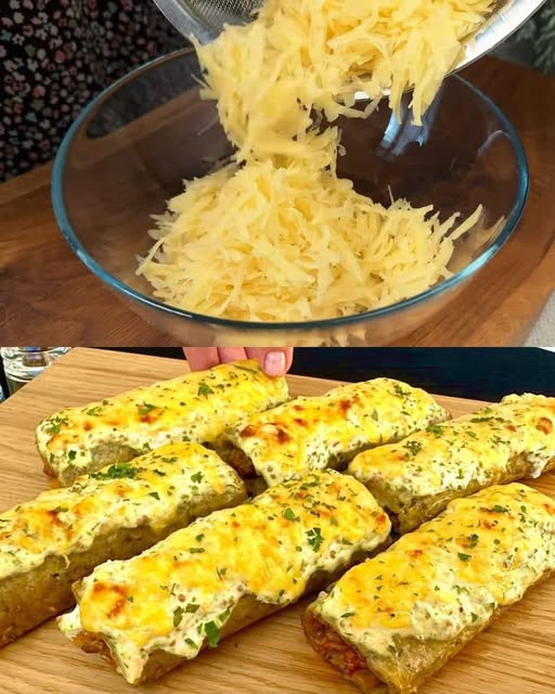 Stuffed Potato and Zucchini Patties with Cheesy Minced Meat Filling