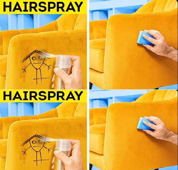 How to Remove Marker Stains from Fabric with Hairspray