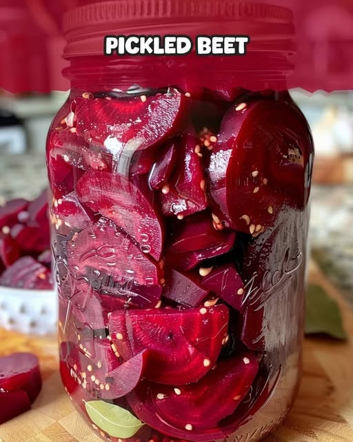 These pickled beets add tangy sweetness and vibrant color to any meal.