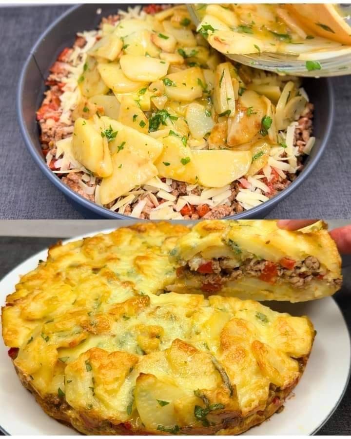 Potato and Ground Beef Bake Recipe