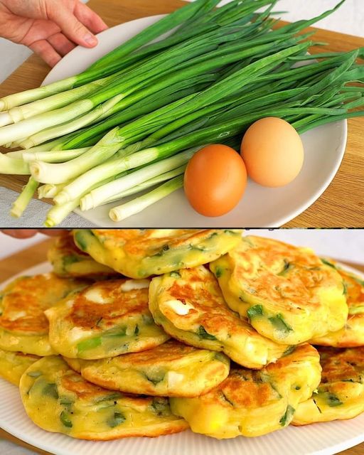 Boiled Egg and Spring Onion Flatbreads with Yogurt Sauce