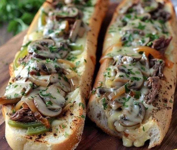 Philly Cheesesteak Cheese Bread