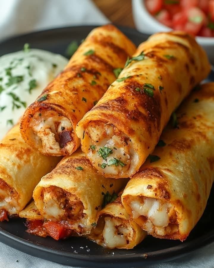 Homemade Chicken Taquitos