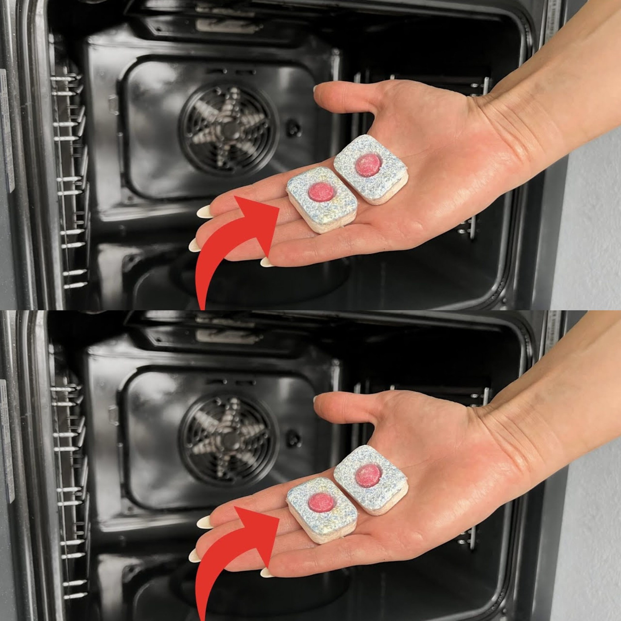 Quick Oven Cleaning Hack Using Dishwasher Capsules