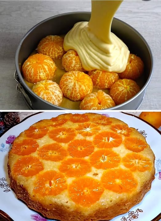 Incredibly delicious, juicy and quick to prepare New Year’s mandarin cake