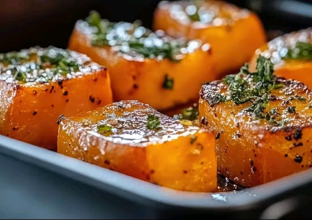 Garlic Butter Roasted Sweet Potatoes Bliss