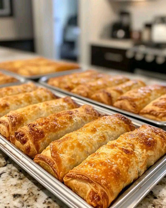Savory Golden Puff Pastry Beef Rolls