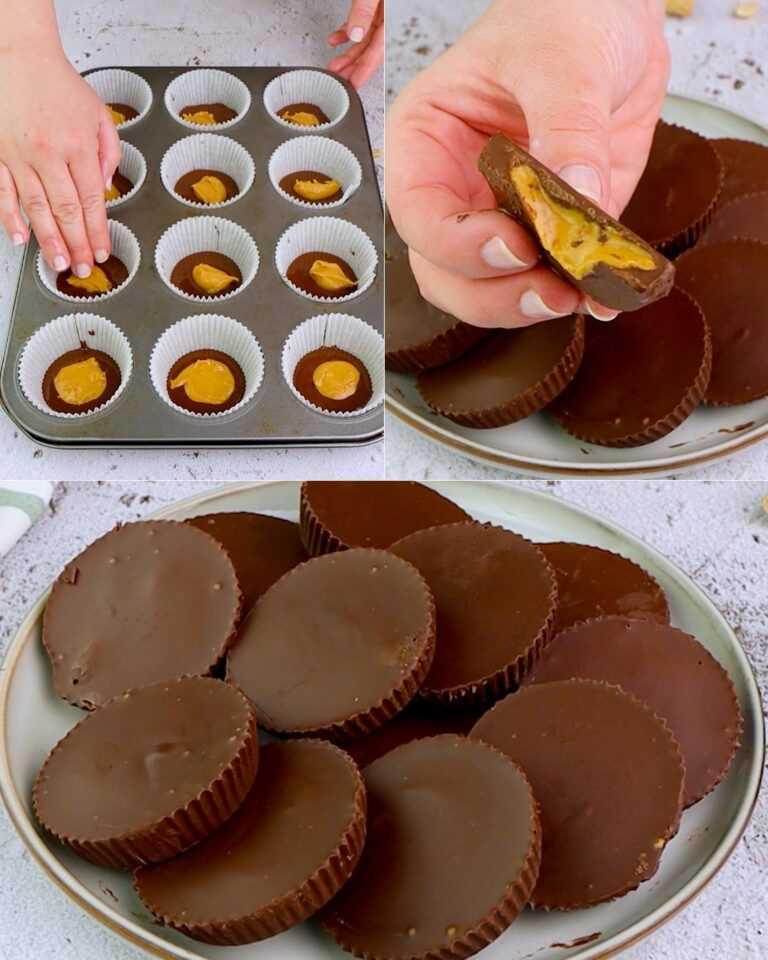 Chocolate Peanut Butter Cups: Delicious and ready with just 3 ingredients