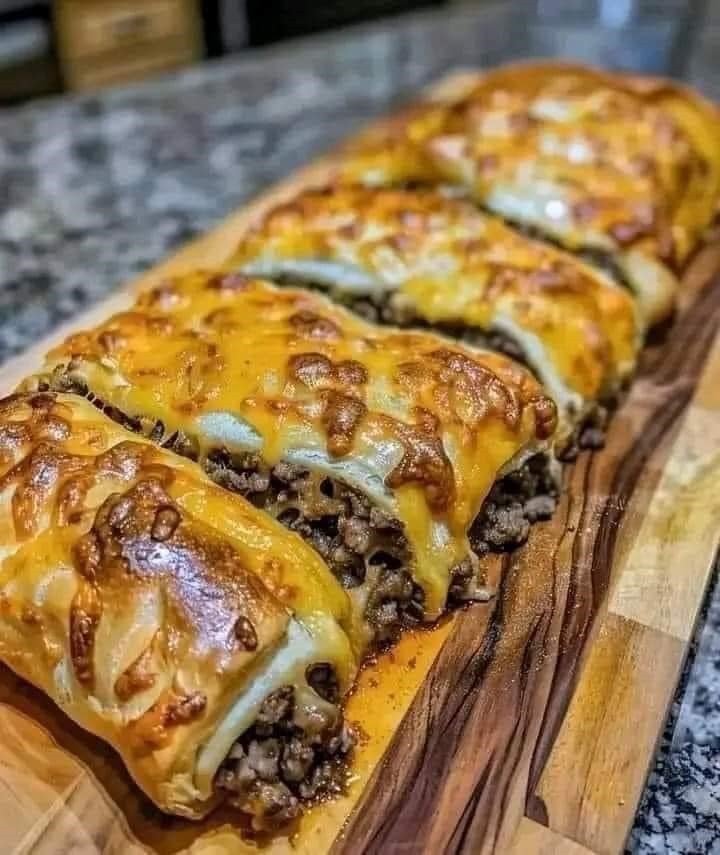 Cheesy Beef Rolls