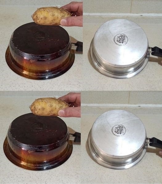 Find out the secret to spotless pan and pot bottom cleaning.