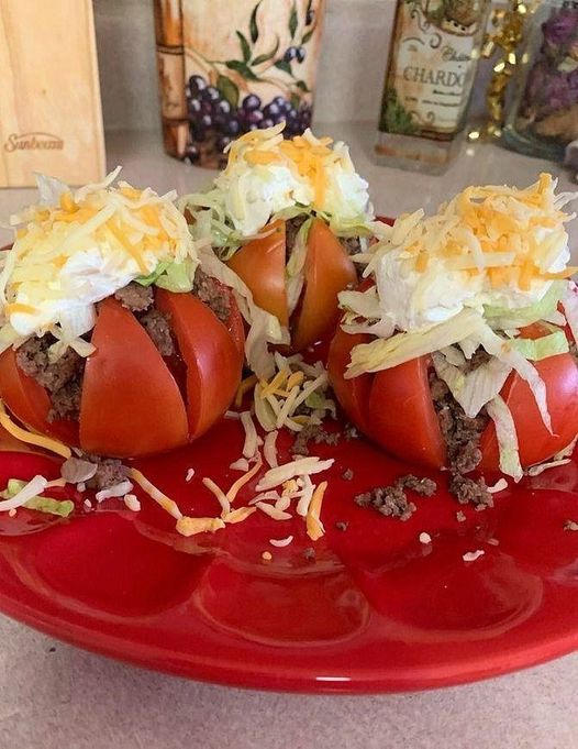 Taco Stuffed Tomatoes